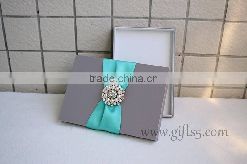 Elegant silk boxes for invitations wholesale