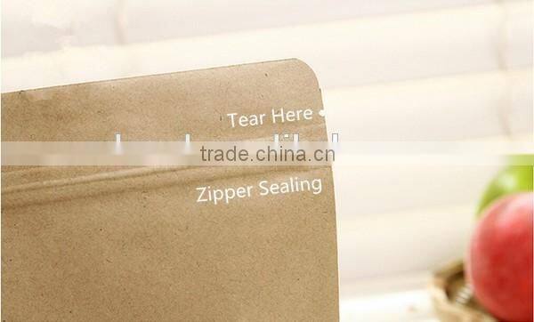 Zipper bag/brown paper shopping bag