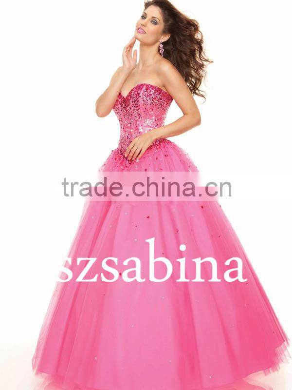 E0292 Floor Length Latest Design Formal Evening Gown For Girls