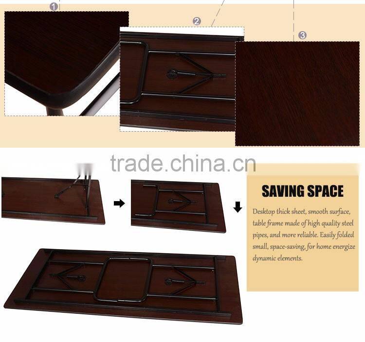 Rectangular narrow folding table with top quality