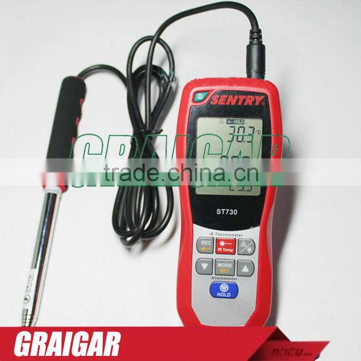 Hot Wire IR thermo-Anemometer genuine SENTRY ST730 infrared thermometer temperature measurement