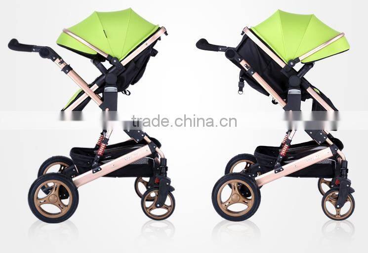 easy folding baby stroller pram 3 in 1 baby stroller with alluminum frame