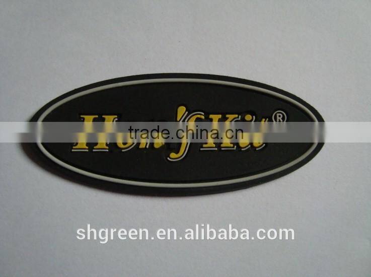 Perfessional factory making apparel PVC&silicone label