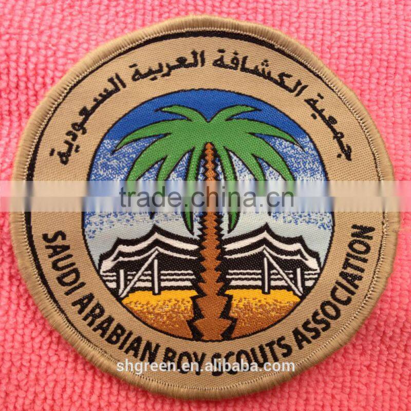 cloth badge,damask woven badge for jersey
