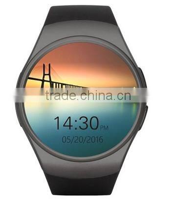 Full Display Round IPS Screen LCD MTK2502C BT4.0 blood pressure monitor watch KW18