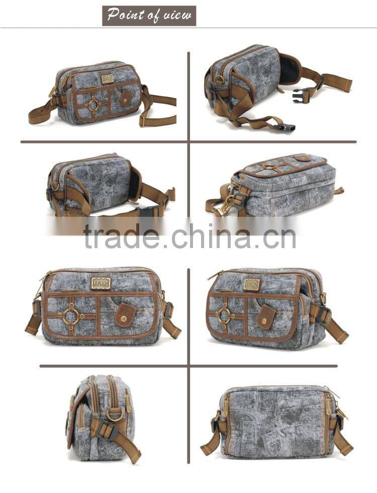 Fashion Military Waterproof Backpack Waxed Canvas Duffel Bag Waterproof Waist Bag