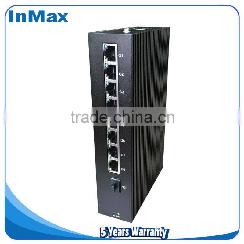 9 Port Gigabit Industrial Ethernet Switch inmax i509A