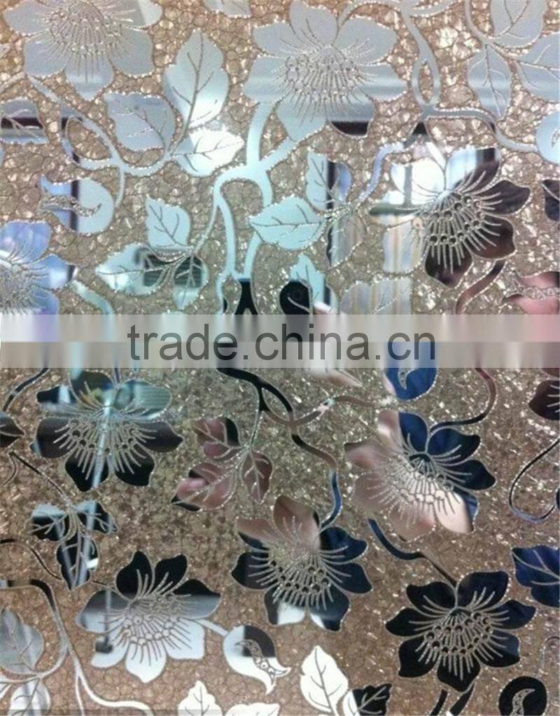 ice flower designed color mirror