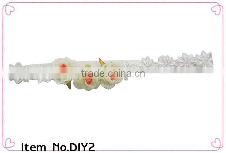 summer girls crochet flowers headwrap