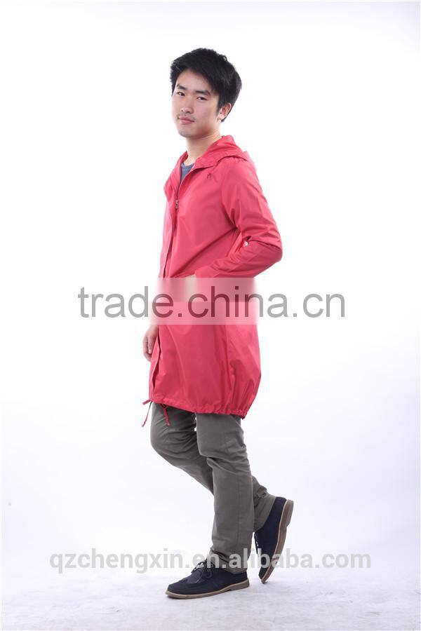 alibaba waterproof red raincoat fabric