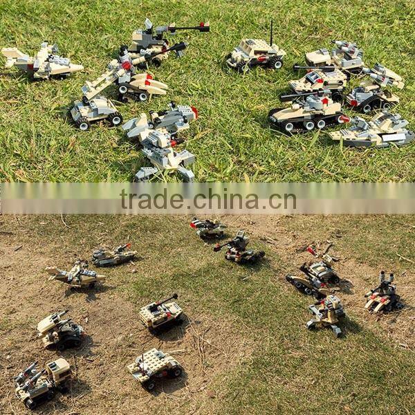 Children building block Military building plastic intelligent block 381pcs