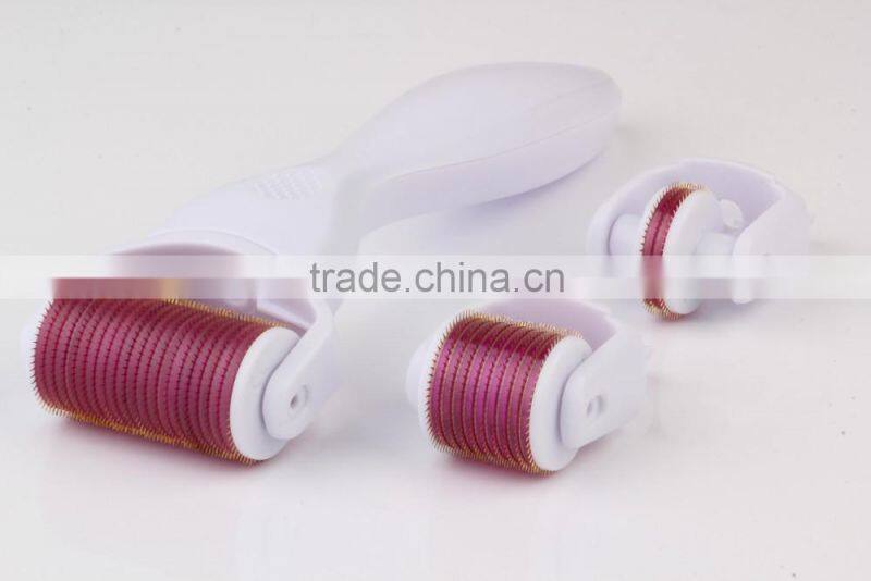 CE Approval titanium derma rolling Manufacturer skin roller system 3 IN 1 derma roller