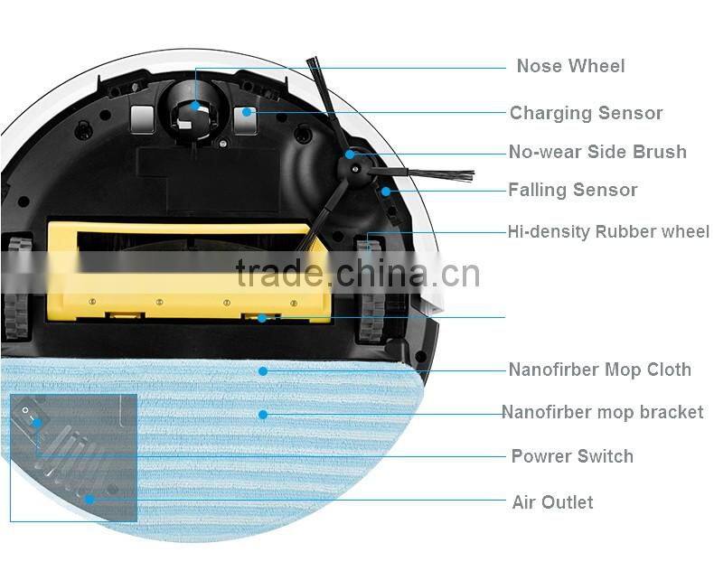 ILife V7S CHUWI 2 in 1 Wet Robot Vacuum Cleaner for Home Wet Dry Clean Water Tank Double Filter Ciff Sensor