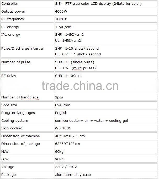 e-light hair removal machine / elight hair removal machine / elight hair removal