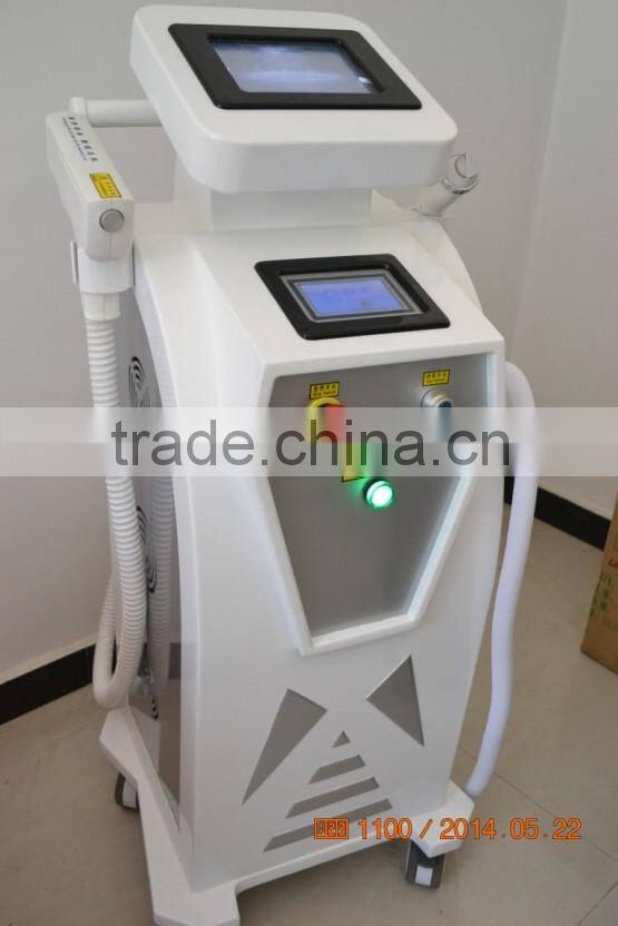 Multifunction e light ipl rf nd yag laser 4 in 1