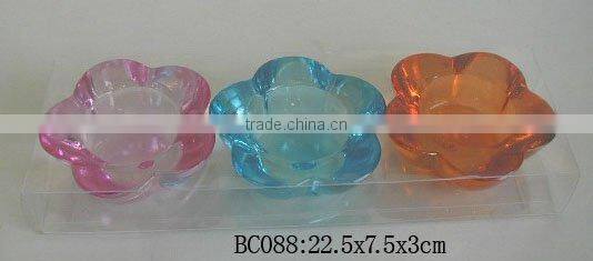 BC065: glass candle holder