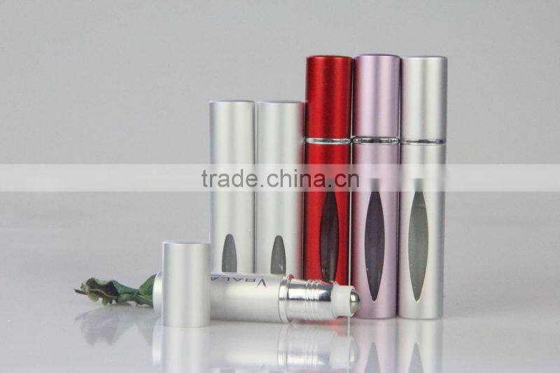 Custom aluminum 3ml glass roll on bottle