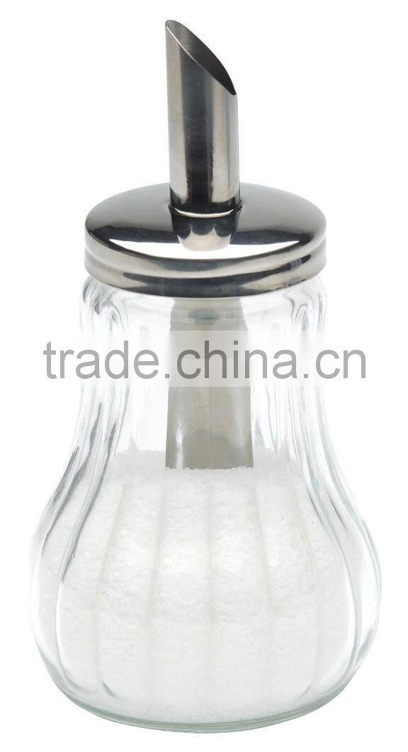 gourd-shape Glass sugar jar sugar dispenser