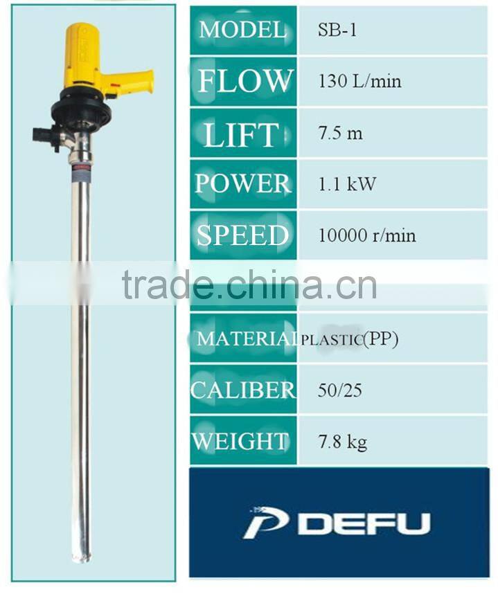 Wenzhou DEFU Brand plastic hand drum oil pump