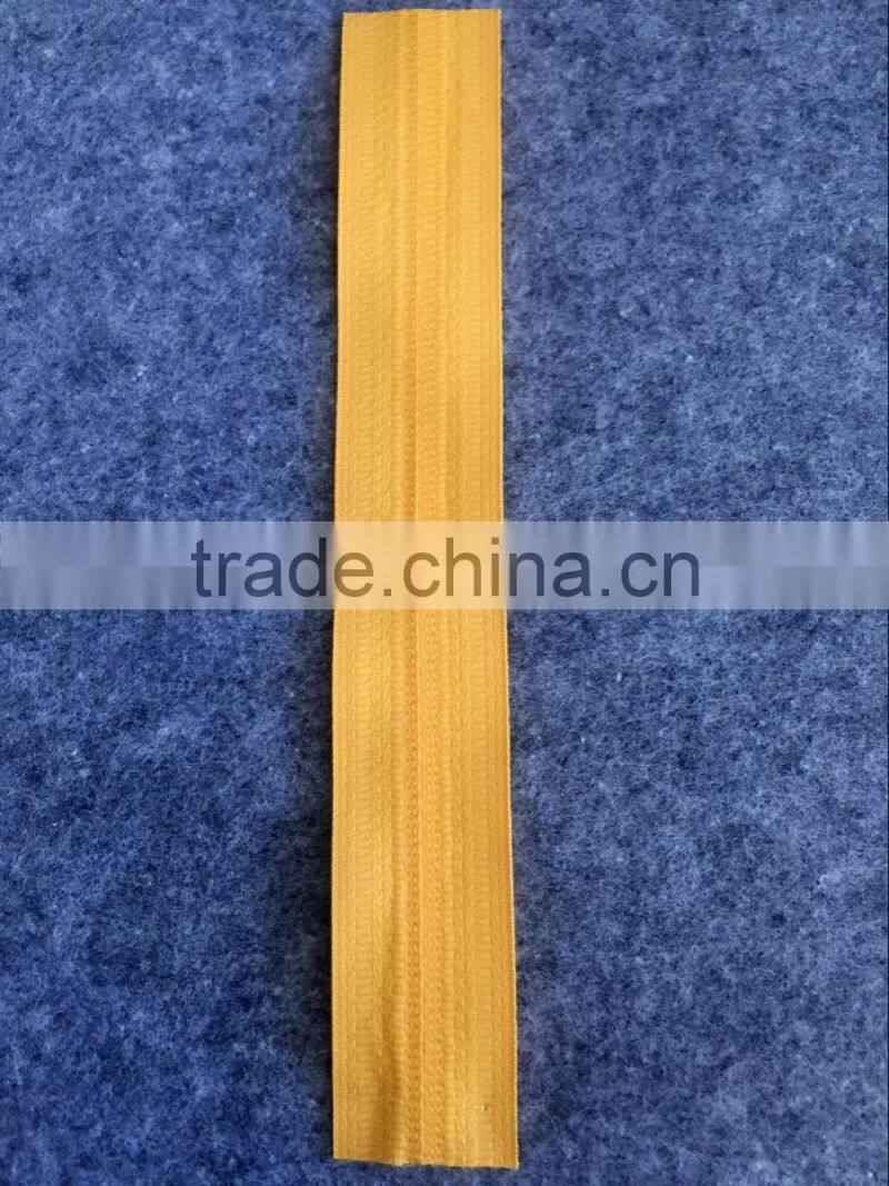 Customized length 5# water proof nylon zipper dull finishing --- imported coating film