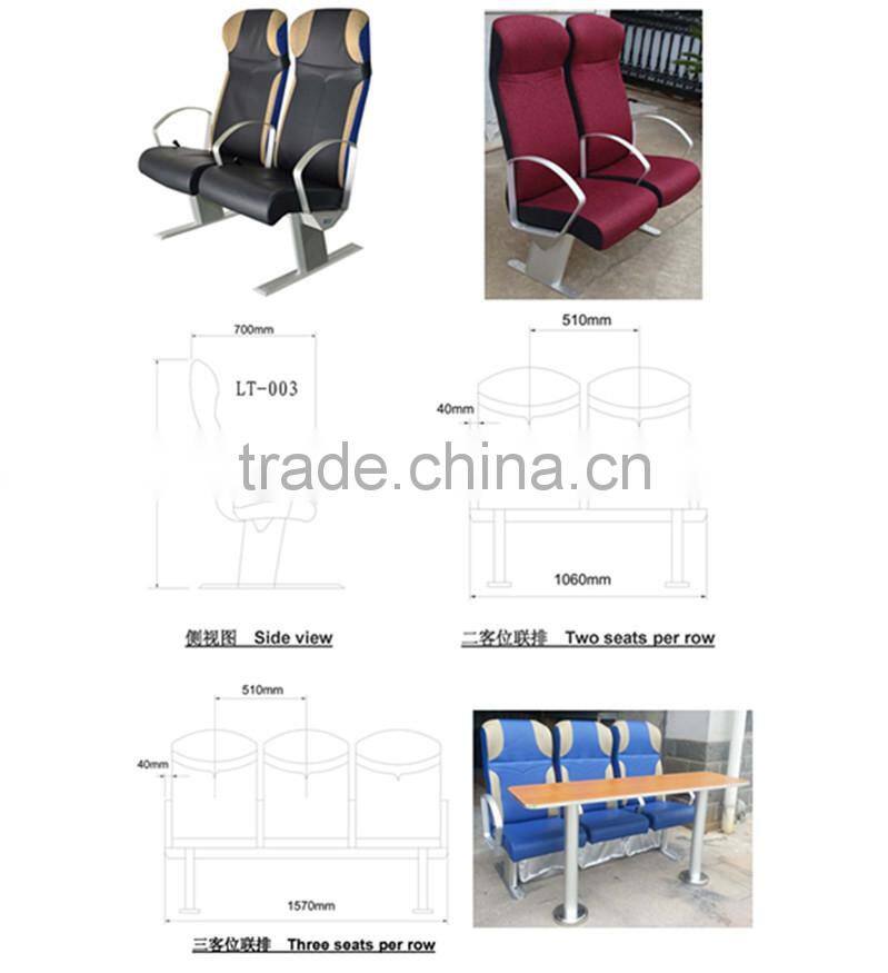 three seats per low marine passenger chair