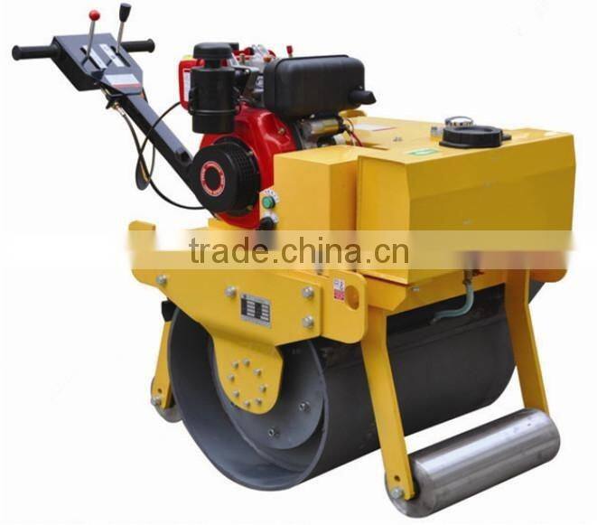 780kg double drum walking behind vibrating road roller compactor