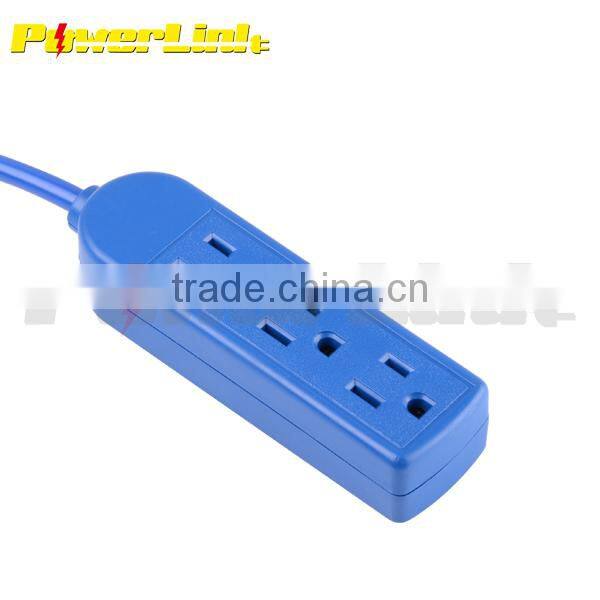 H50200 5" Cord power strip 3 Outlet Power Strip UL Listed