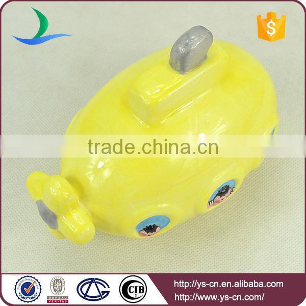 yellow toy china boat decoration,highwin produce decoration