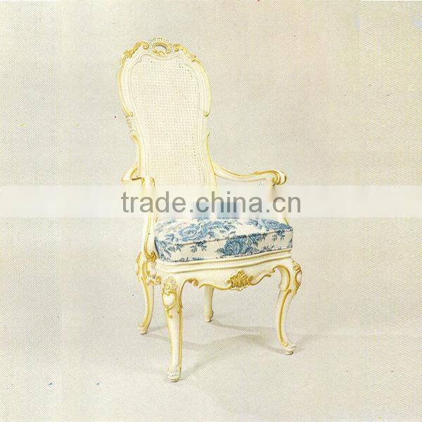 Spanish Style Vintage Chair Solid Wood Hand Carved