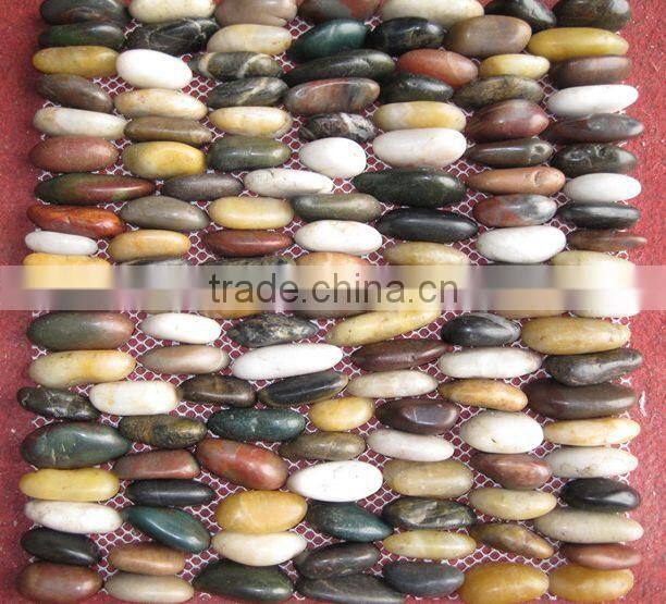 A Grade Mix Pebbles Standing PebbleTile Coloured Pebbles