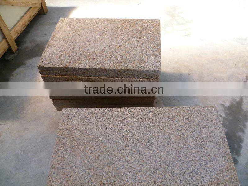 yellow granite G682 granite flamed tiles