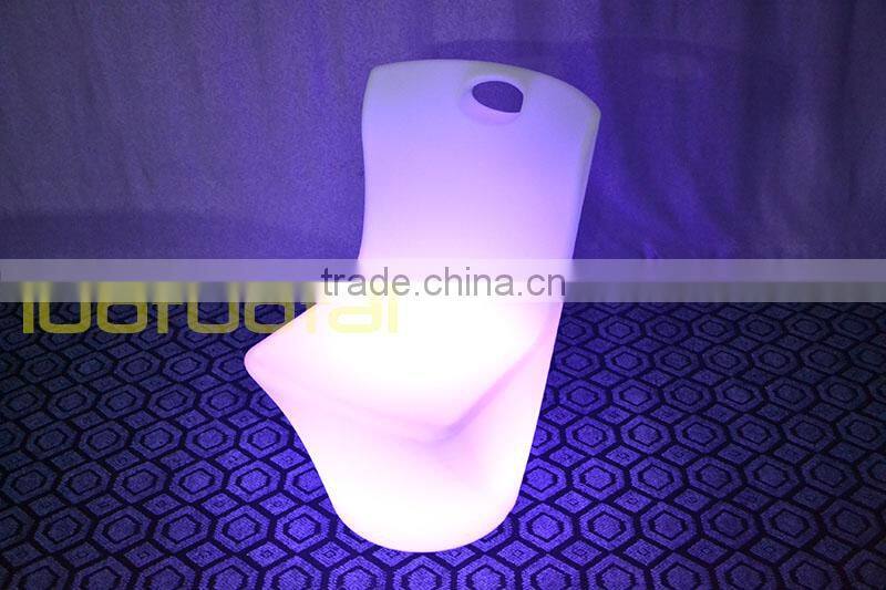 Heavy PE plastic waterproof remote control LED bar chair/LED furniture sofa furniture LTT-CT05A