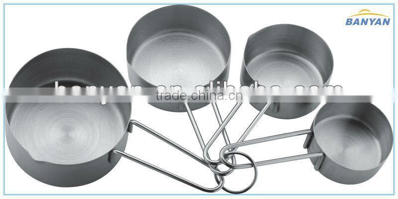 stainless steel measuring cup set 4pcs different size