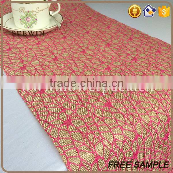 dinner party table runner jute material wholesale