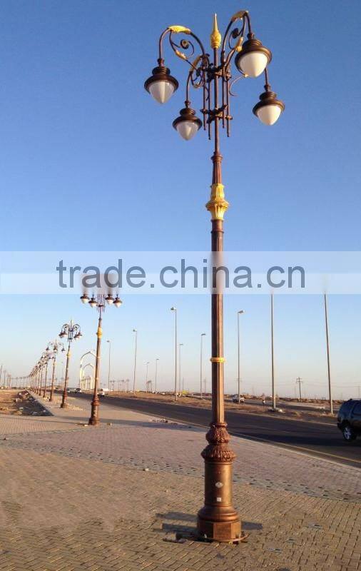 Saudi Arabia Iron Ornamental Light Pole