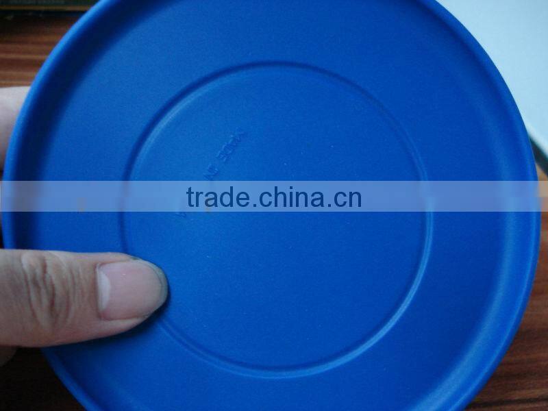 simple color with patterns printed silicone frisbee