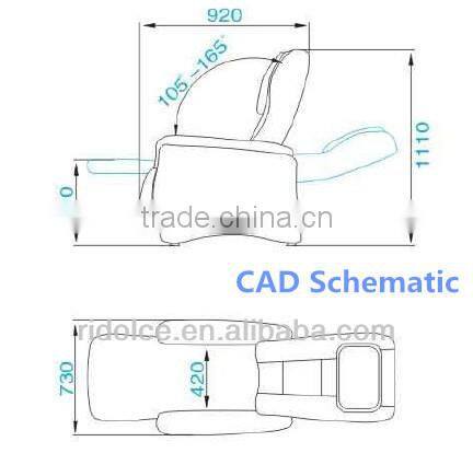Electric Pedicure Chair / Salon Furniture used electric massage table deluxe massage chair TKN-30811M
