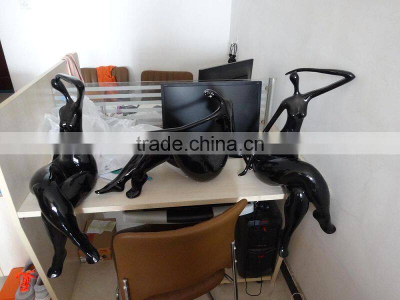 Abstract Modern Style Fiberglass/Resin Fat Lady Sculpture