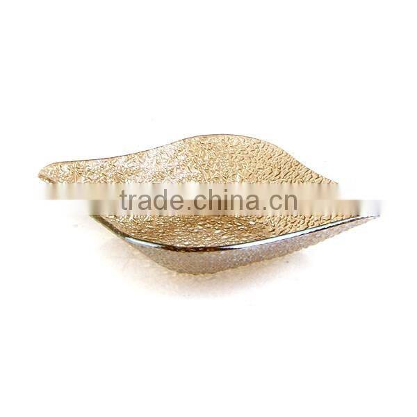 antique colored mini nappy charger glass plates for garden party