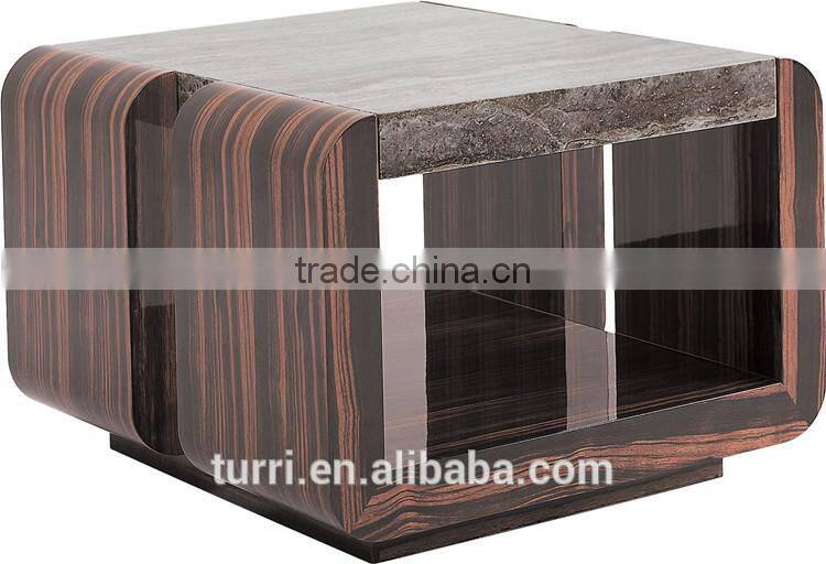 2015 new design marble travertine top coffee table for sale