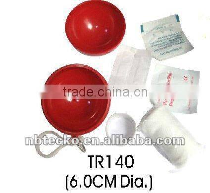 First aids kit in ball shape container