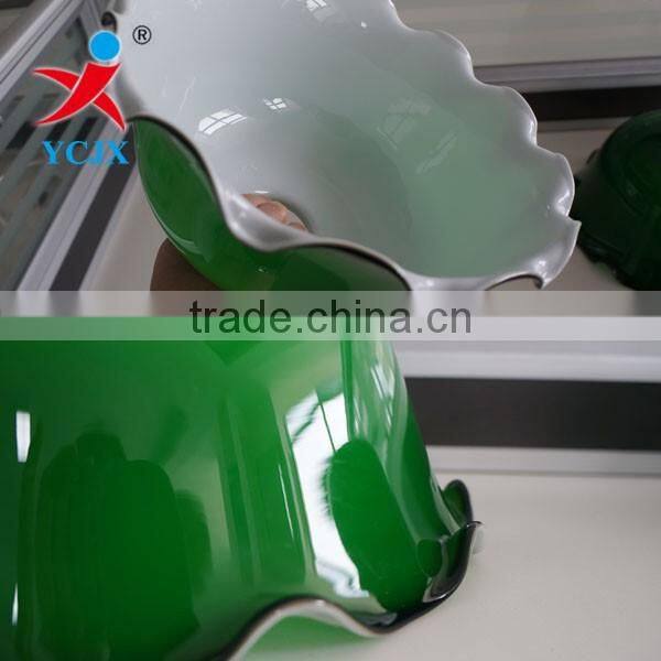 European Green Pastoral Flower Lace Glass Lamp Shade