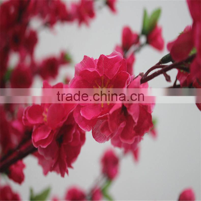SJZJN 314 Hot Sale Landscaping Artificial/Fake Red Blossom Peach Tree Made in China Competitive Price