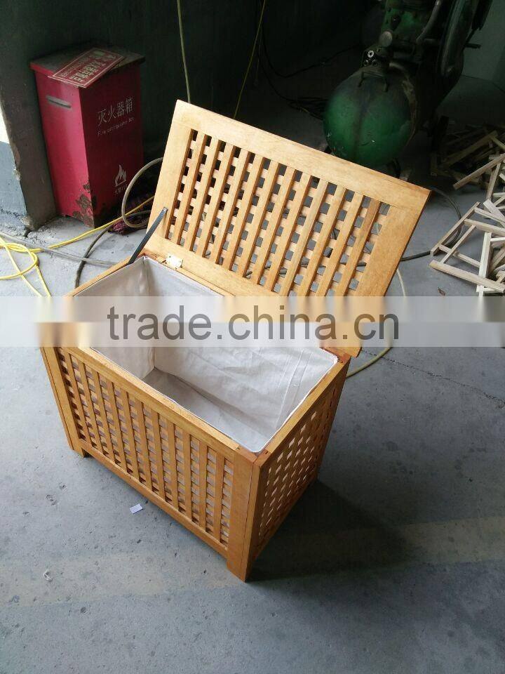 Factory direct supply Wooden laundry basket