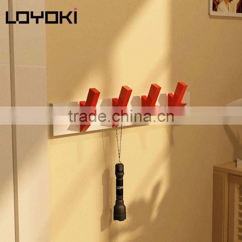 2016 new design MDF wood tree clothes display rack Clothes and hat Hanger Stand DIY clothes hanging hook