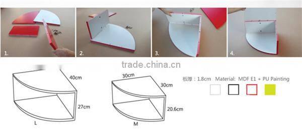 LOYOKI DIY funny fan-shaped storage cabinet