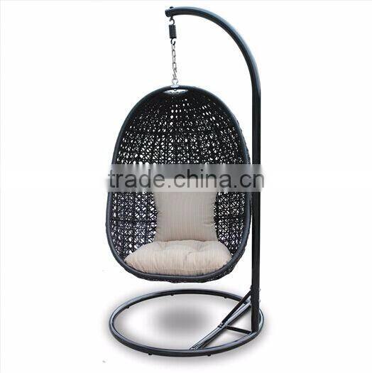 Rattan ovel swing chairs