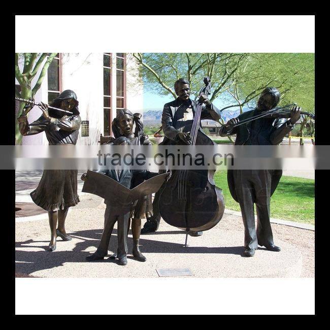 high quality music monkeys on bench statues