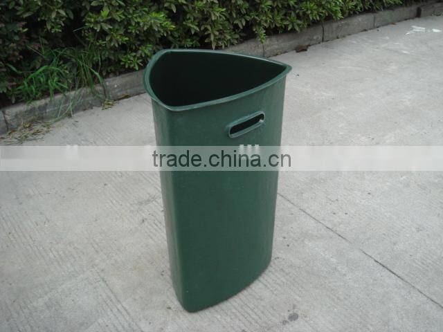 High quality glossy gel coat fiberglass garbage bins frp factory