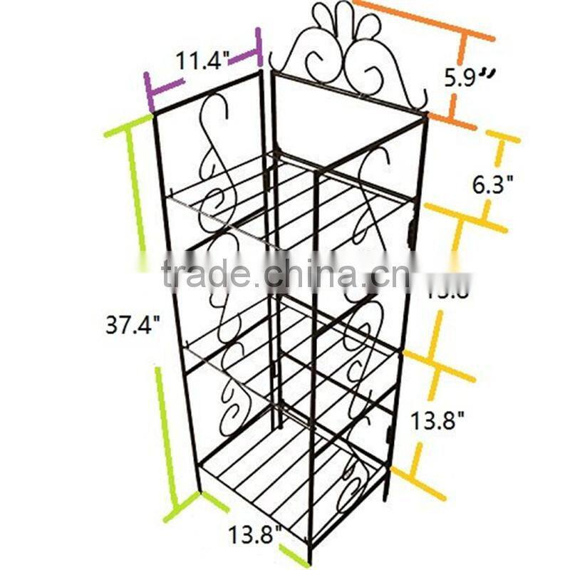 Wholesale antique metal flower pot rack 2017 hot selling products